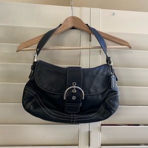 Vintage leather Coach purse!